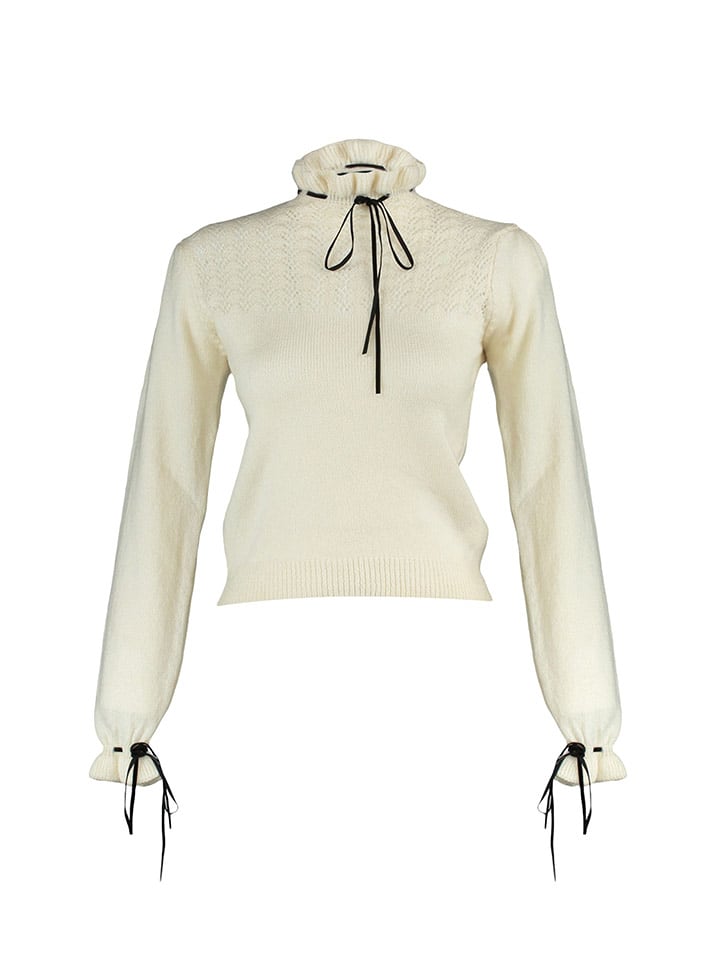 trendyol Sweter w kolorze kremowym rozmiar: L