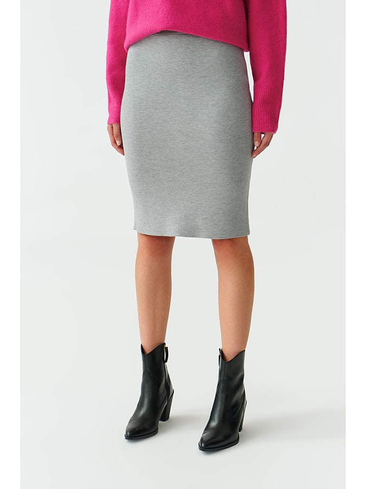 TATUUM Spódnica w kolorze jasnoszarym rozmiar: M