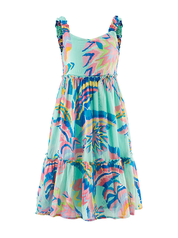 happy girls by Eisend Sukienka w kolorze turkusowym rozmiar: 104