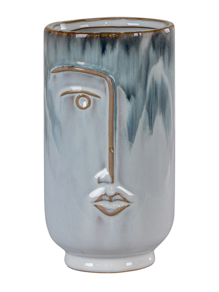 House Nordic Wazon w kolorze niebieskim - wys. 17 x Ø 9,5 cm rozmiar: onesize