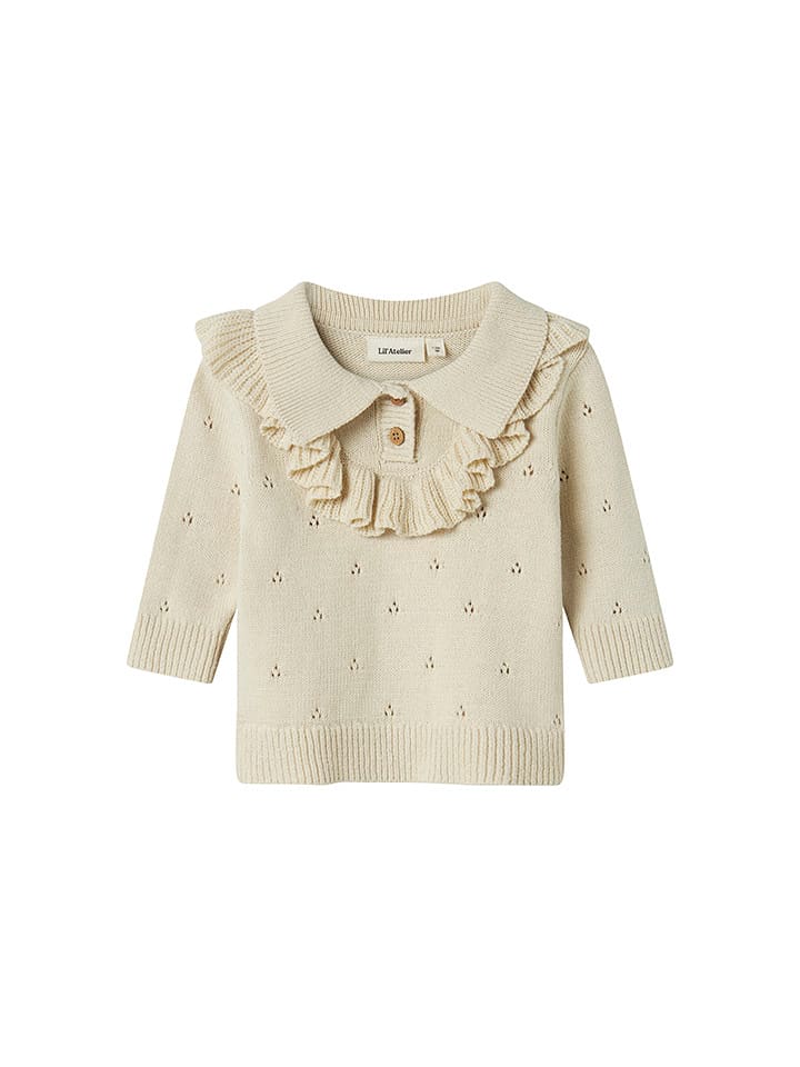 Lil Atelier Sweter w kolorze beżowym rozmiar: 62