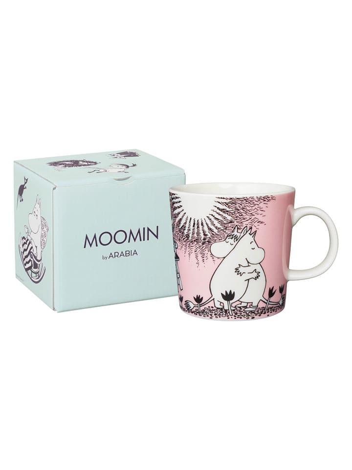 Moomin Kubek "Love" w kolorze jasnoróżowym - 300 ml rozmiar: onesize