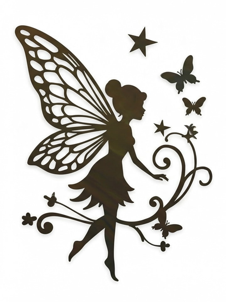 Woody Kids Dekoracja ścienna w kolorze czarnym - 33 x 33 cm rozmiar: onesize