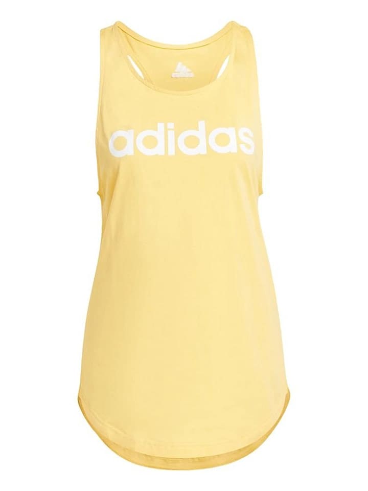 adidas Top funkcyjny w kolorze żółtym rozmiar: S