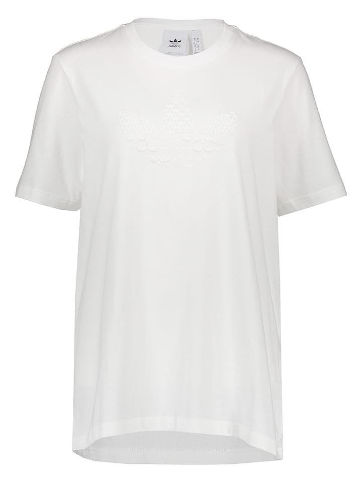 adidas Koszulka sportowa "Mono" w kolorze białym rozmiar: S