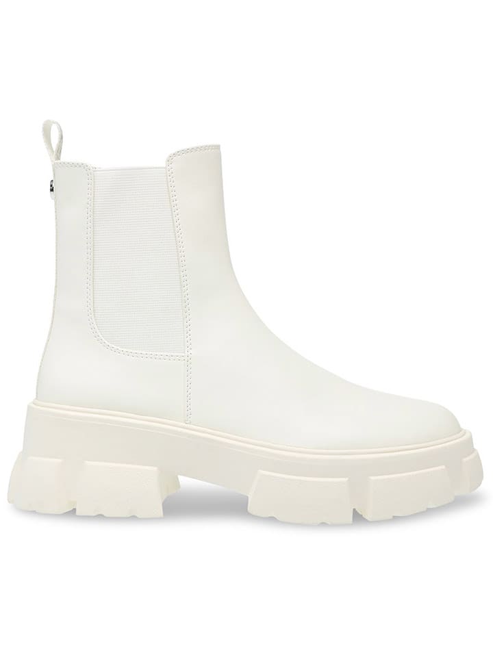 Steve Madden Skórzane sztyblety w kolorze kremowym rozmiar: 41