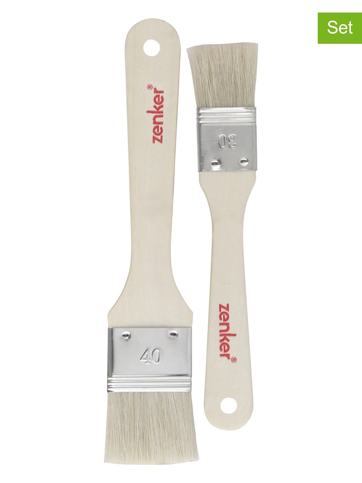 Zenker Pędzle kuchenne (2 szt.) "Fair' w kolorze beżowym rozmiar: onesize