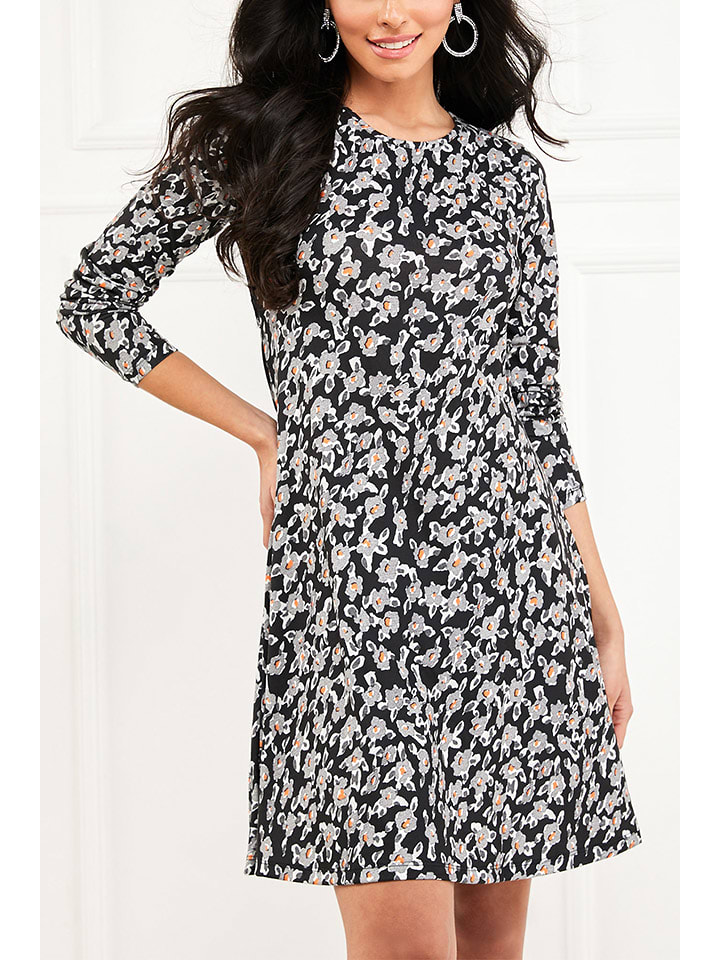 Milan Kiss Sukienka w kolorze czarno-fioletowym rozmiar: XL