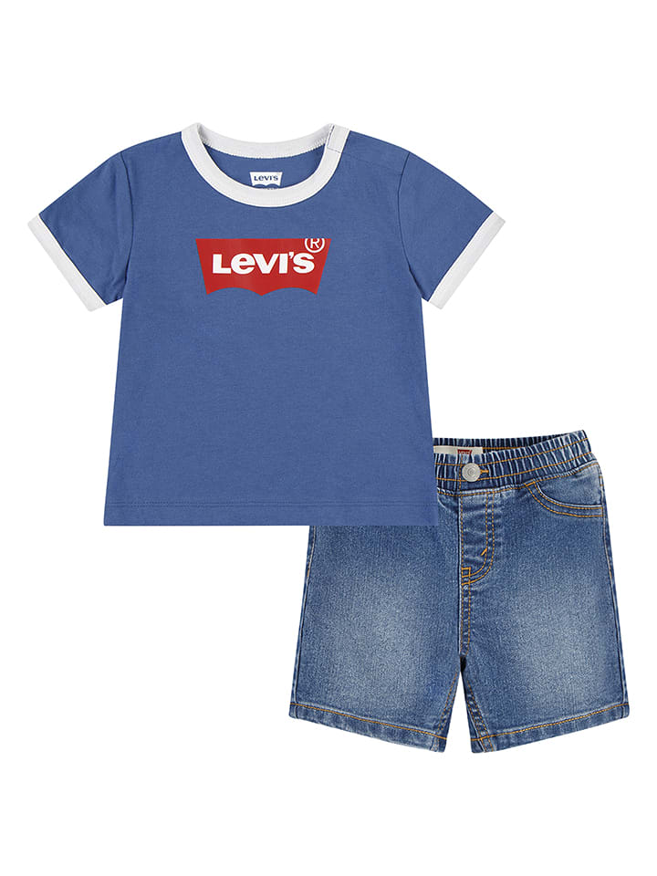 Levi's Kids 2-częściowy zestaw w kolorze niebieskim rozmiar: 86