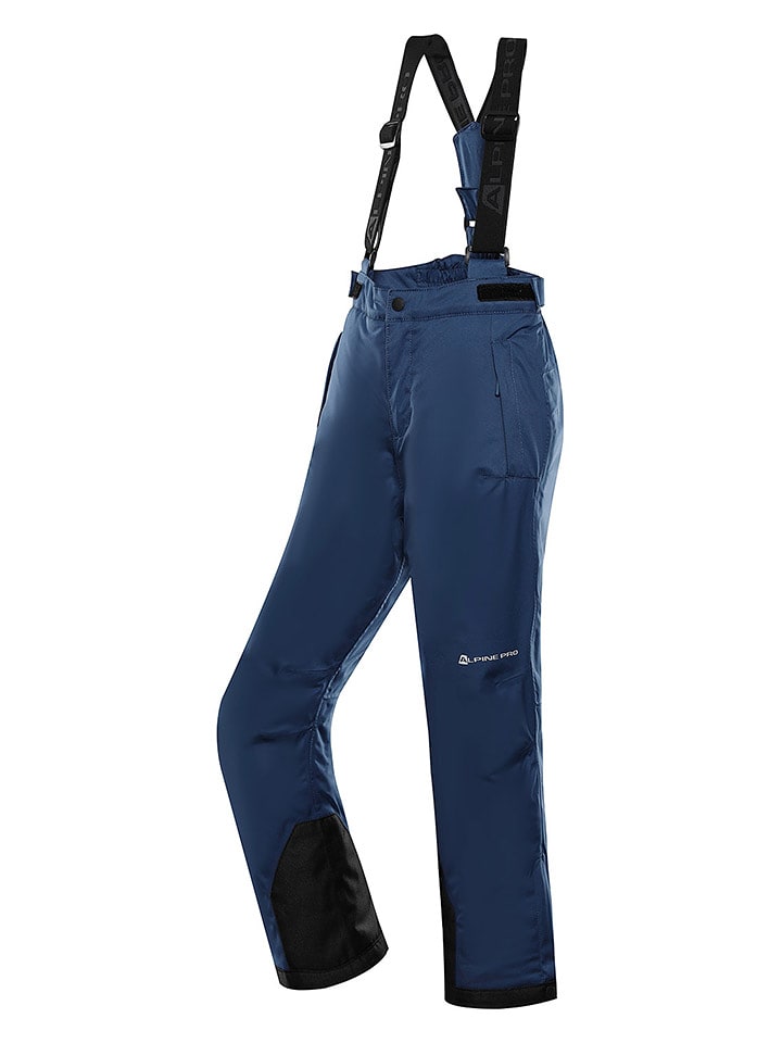 Alpine Pro Spodnie narciarskie "Edeso" w kolorze granatowym rozmiar: 140/146