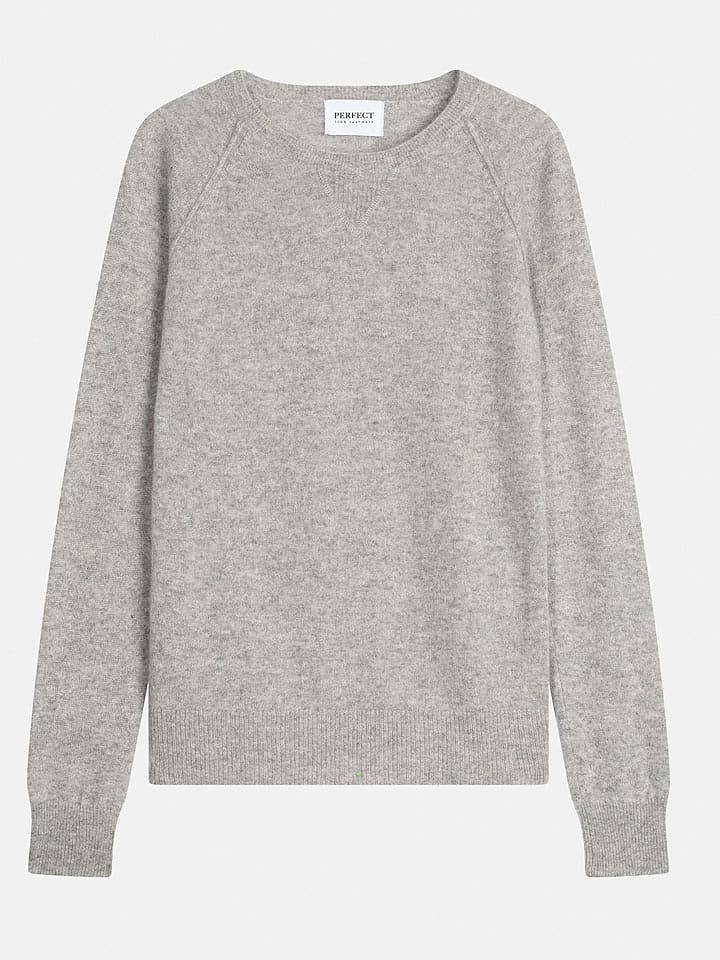 Perfect Cashmere Kaszmirowy sweter "Wilma" w kolorze jasnoszarym rozmiar: S