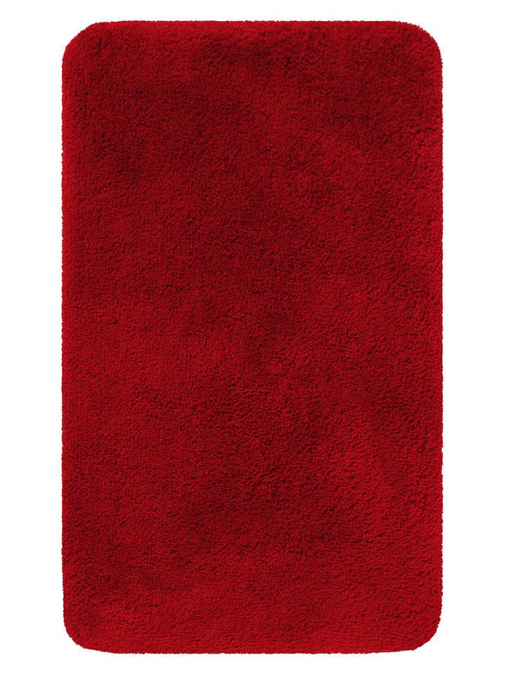 Homie Living Dywanik łazienkowy "Porto Azzurro" w kolorze czerwonym rozmiar: 80x150 cm