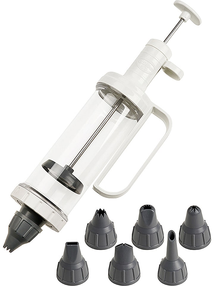 Dr. Oetker Strzykawka w kolorze biało-szarym do dekoracji - 200 ml rozmiar: onesize