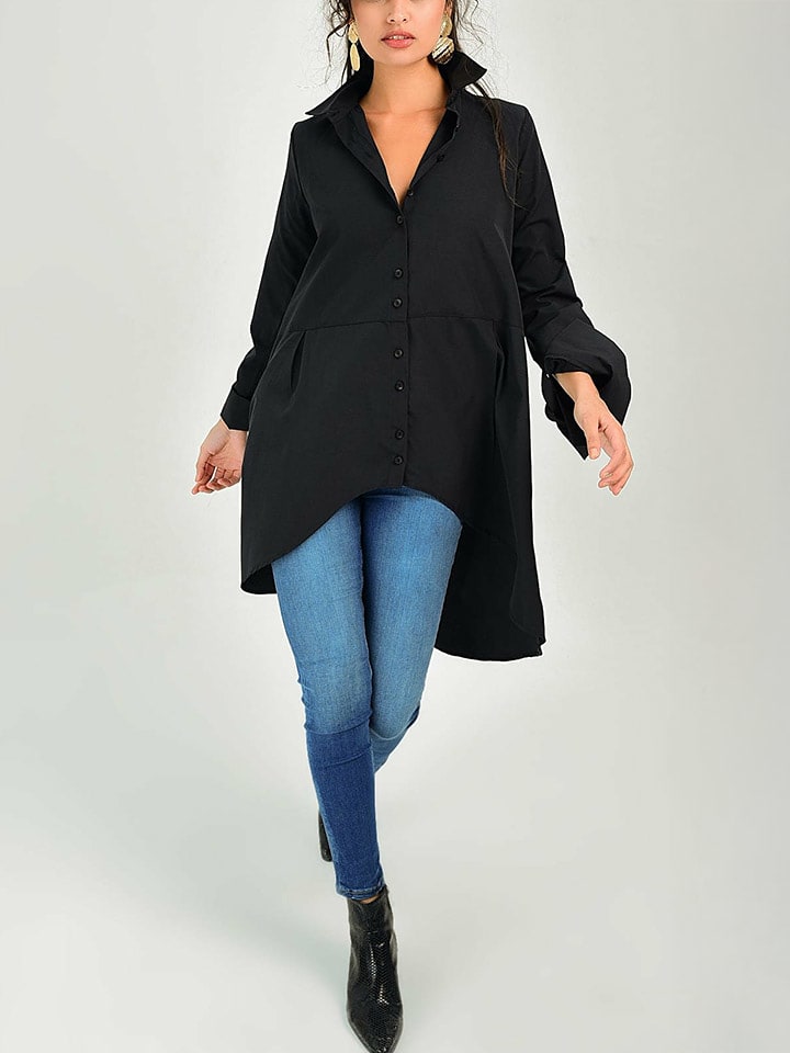 Milan Kiss Tunika w kolorze czarnym rozmiar: M