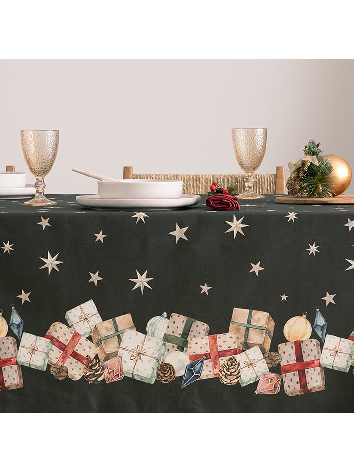 Mint Rugs Obrus "Christmas Ember" w kolorze zielonym rozmiar: 155x300 cm