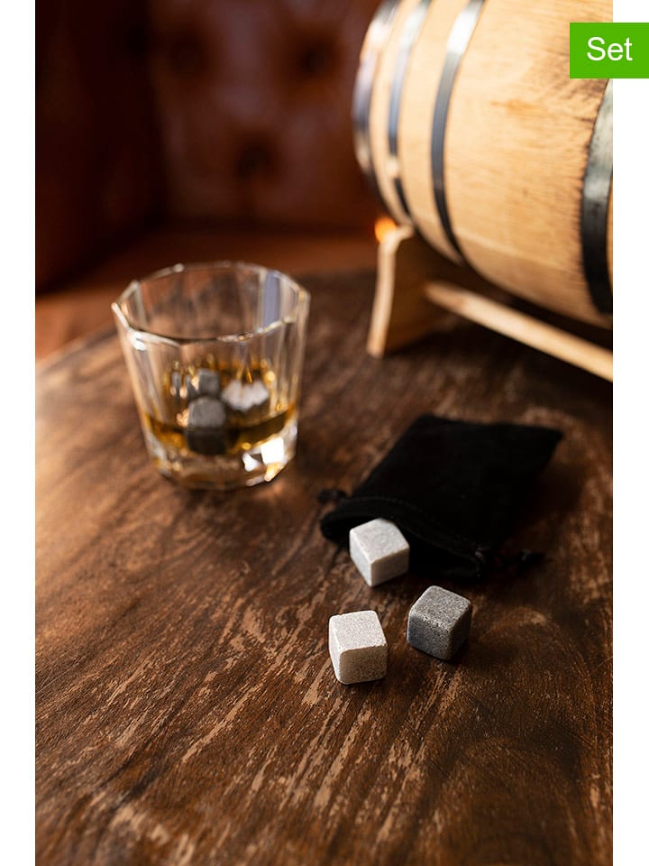 Gentlemen's Hardware Kostki (6 szt.) w kolorze szarym do whisky - 9 x 9 cm rozmiar: onesize