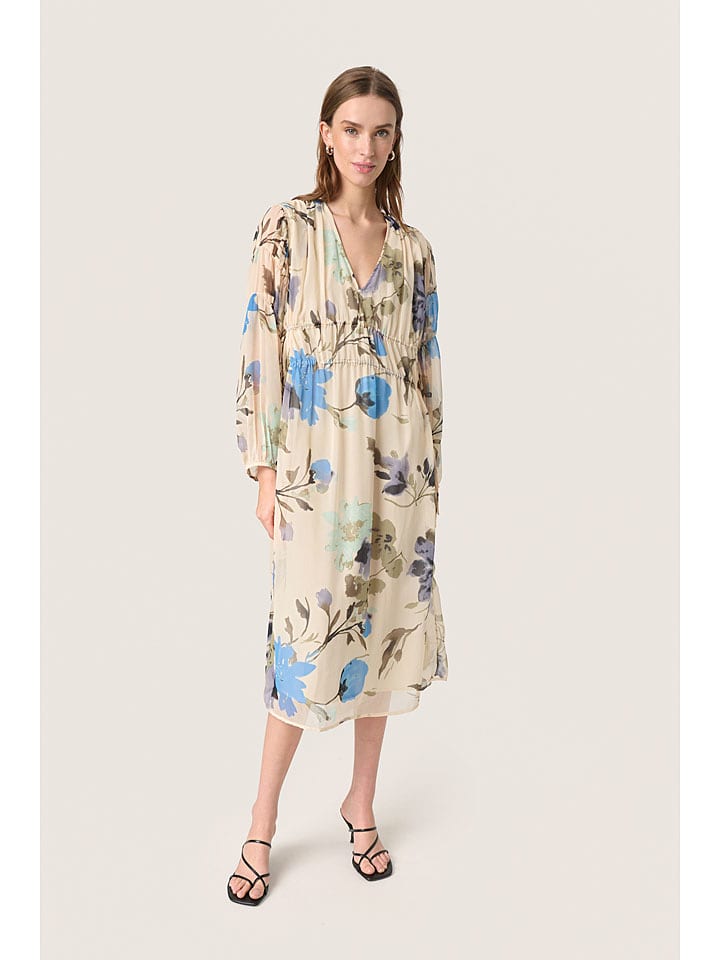 Soaked in Luxury Sukienka w kolorze beżowym rozmiar: XXL