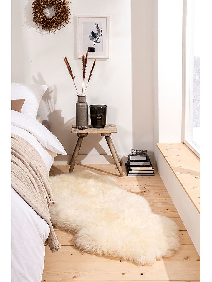 Kaiser Naturfellprodukte Wyściółka wełniana w kolorze kremowym rozmiar: 100-110 cm