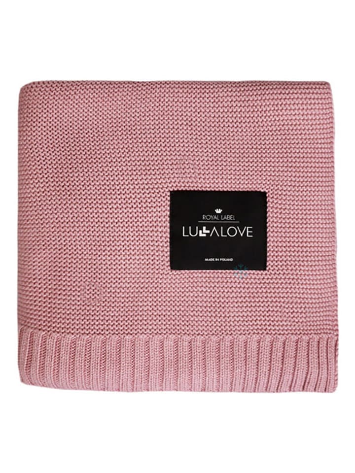 Lullalove Kocyk w kolorze różowym rozmiar: 100x120 cm