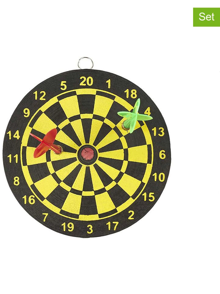 The Concept Factory Gry w rzutki (2 szt.) w kolorze żółto-czarnym - Ø 15 cm rozmiar: onesize