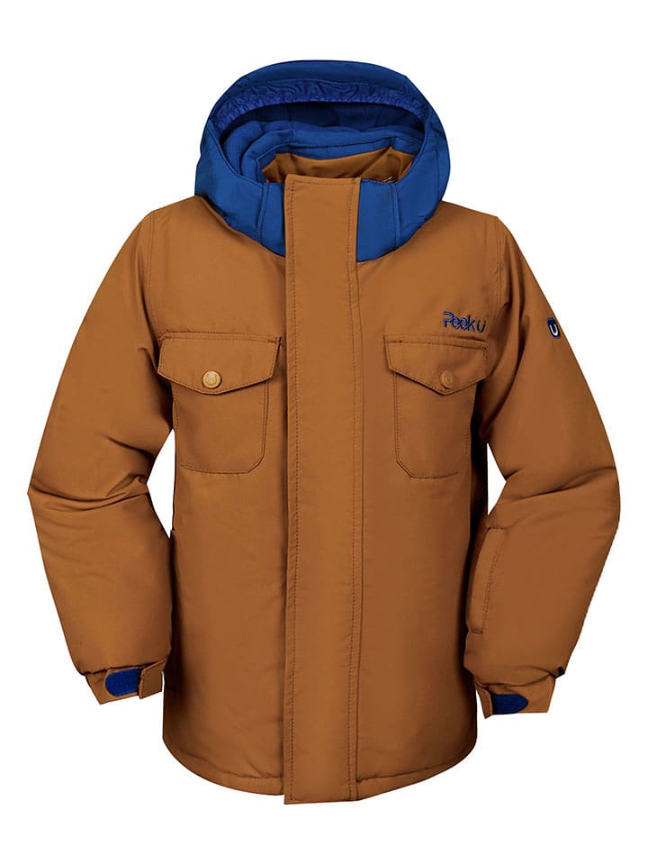 Peek U Kurtka narciarska "Branton" w kolorze jasnobrązowym rozmiar: 164