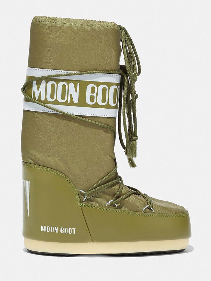 Moon Boot Kozaki zimowe "Icon" w kolorze khaki rozmiar: 39-41