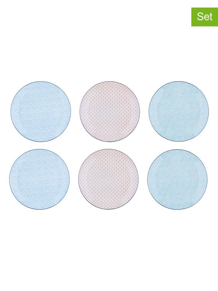 Björn Talerze obiadowe (6 szt.) "Pastel" w różnych kolorach - Ø 26 cm rozmiar: onesize