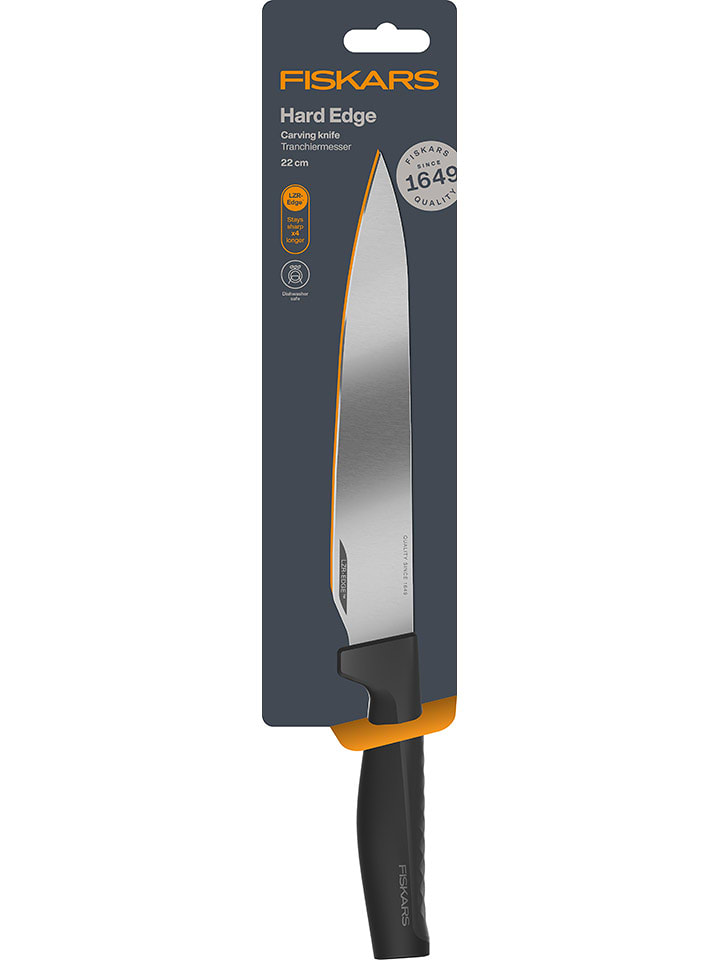 Fiskars Nóż "Hard Edge" w kolorze czarnym do krojenia mięsa - dł. 35 cm rozmiar: onesize