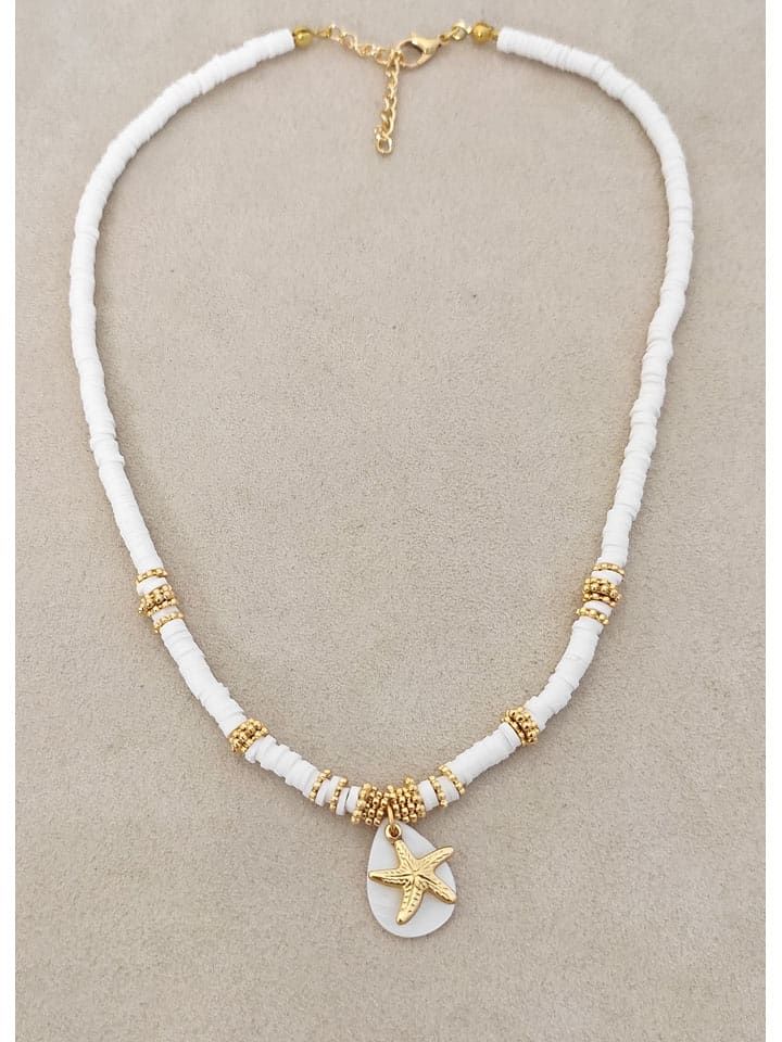 Nakkash Pozłacany naszyjnik z zawieszką - dł. 43 cm rozmiar: onesize