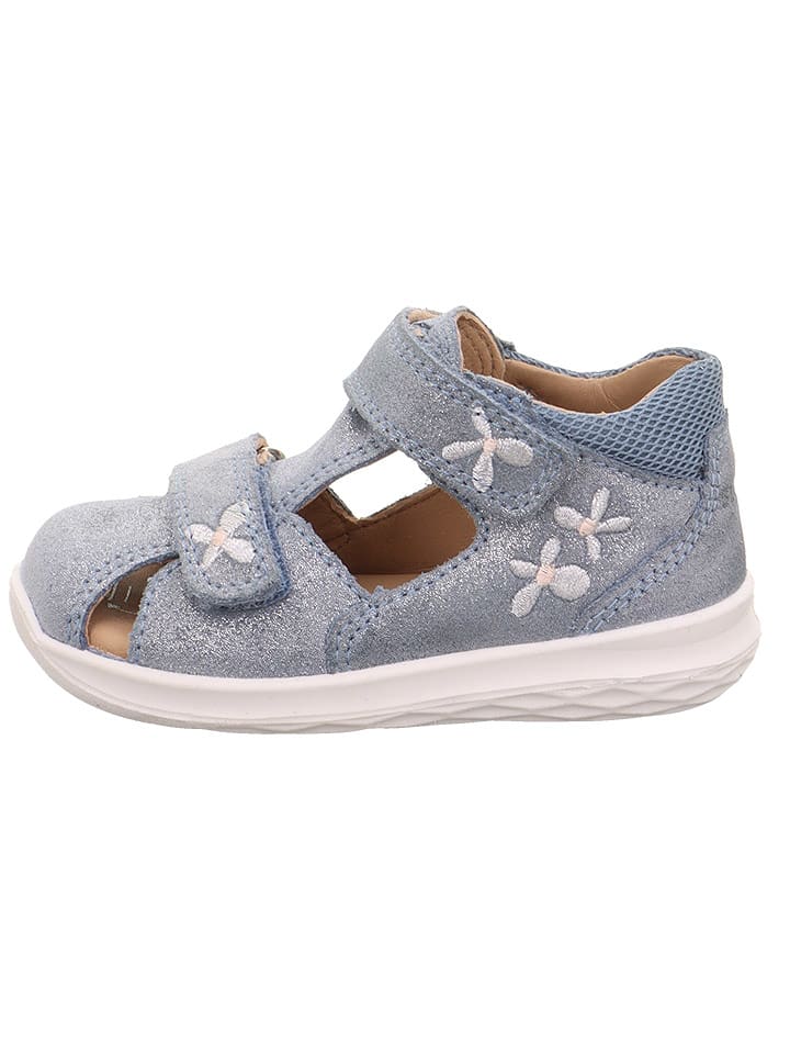 superfit Skórzane półsandały w kolorze błękitnym rozmiar: 23