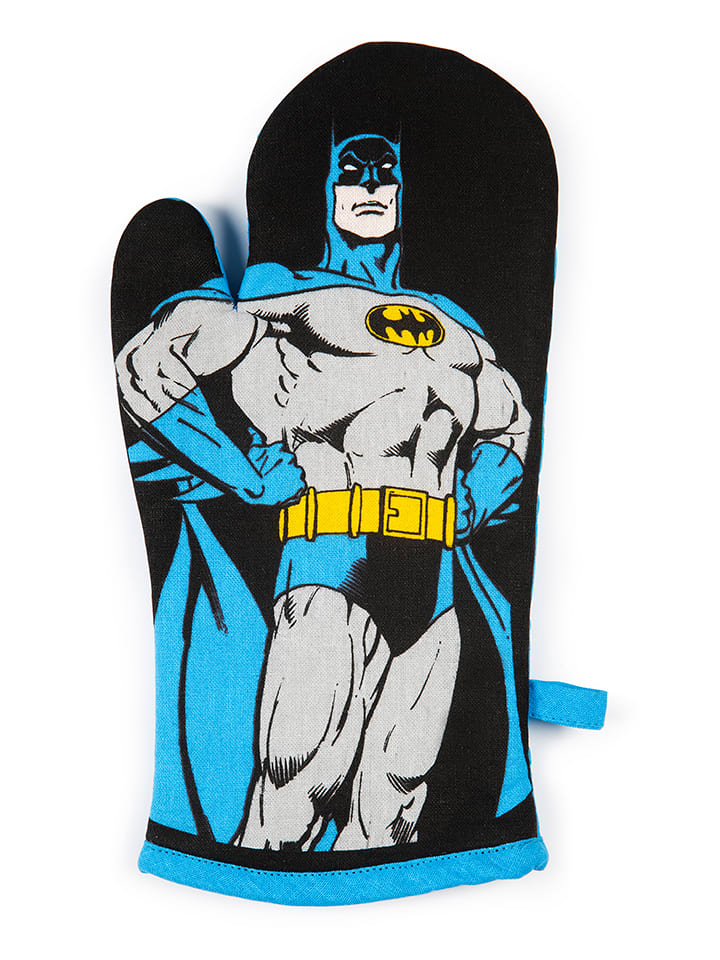 Trendy Kitchen by EXCÉLSA Rękawica kuchenna "Supereroi" w kolorze czarno-błękitnym - 32 x 18 cm rozmiar: onesize