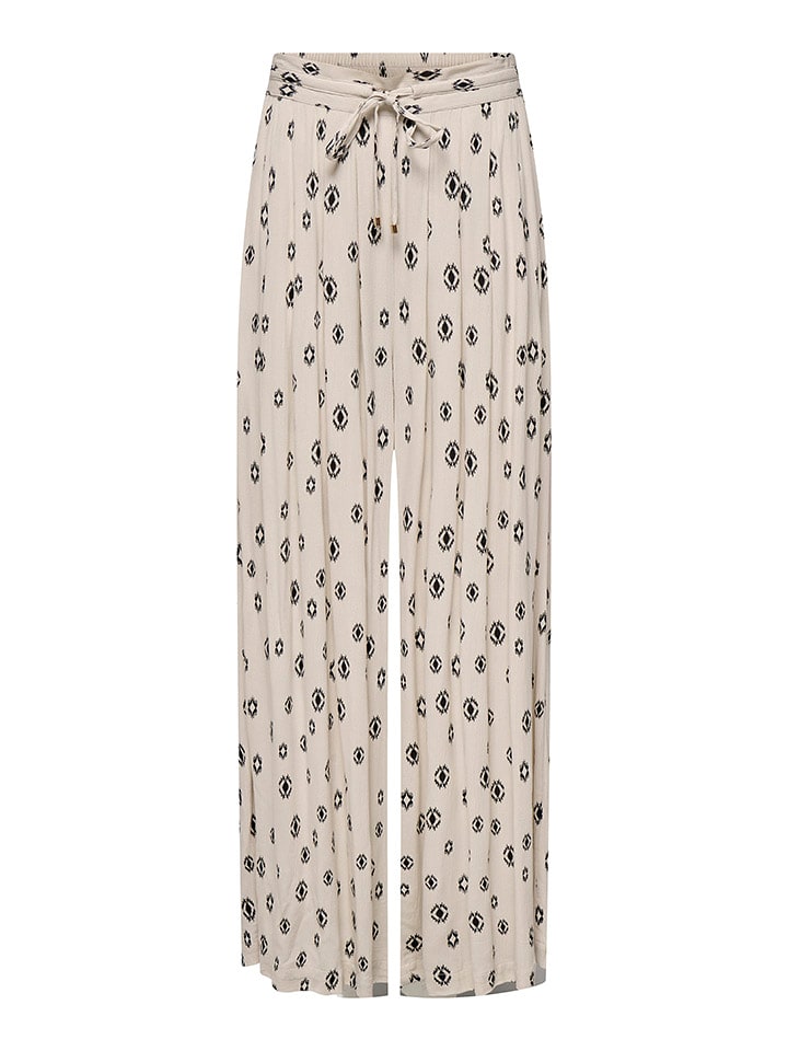 ONLY Spodnie "Chiara" w kolorze beżowym rozmiar: M