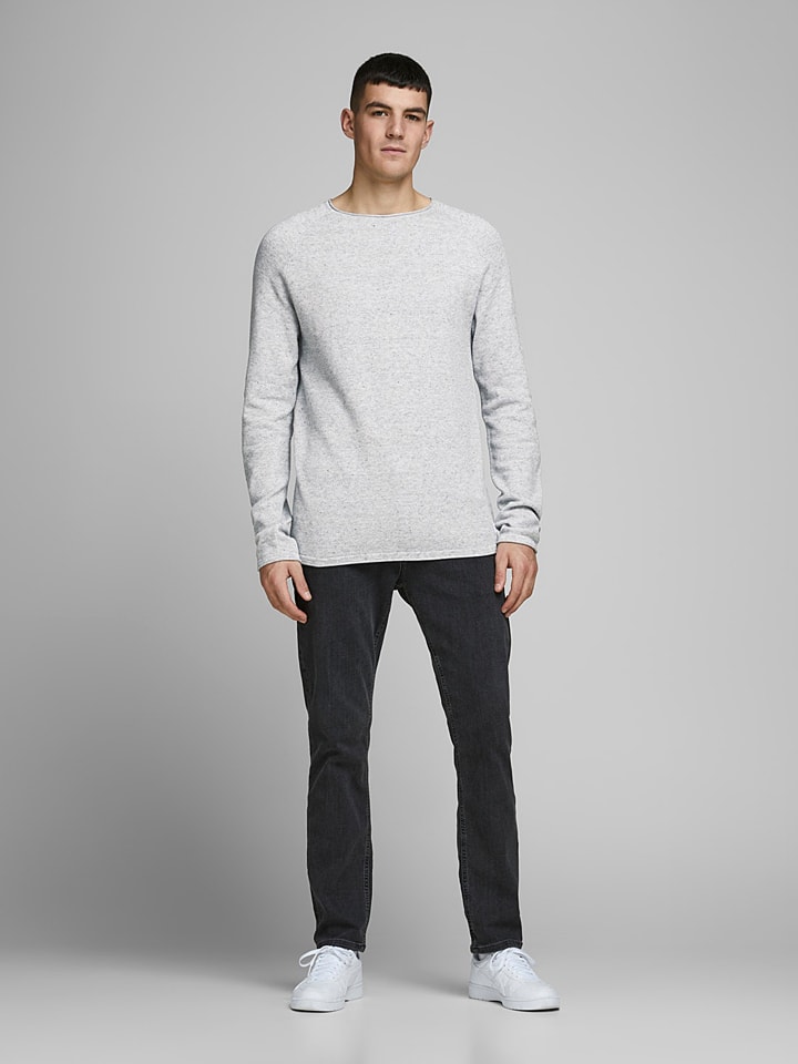 Jack & Jones Sweter "Hill" w kolorze jasnoszarym rozmiar: XXL
