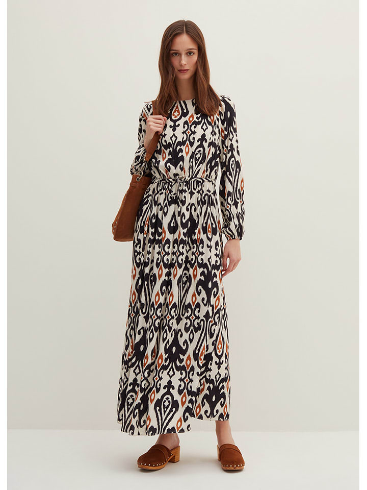 STEFANEL Sukienka w kolorze czarno-białym rozmiar: 40