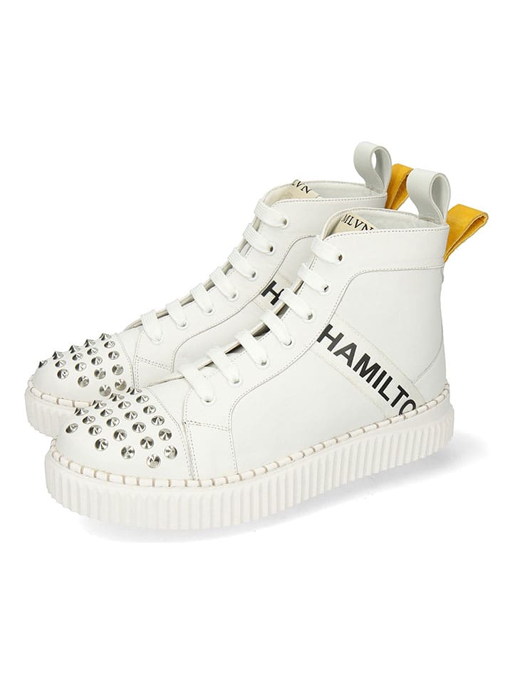 MELVIN & HAMILTON Skórzane sneakersy "Nuri" w kolorze białym rozmiar: 38