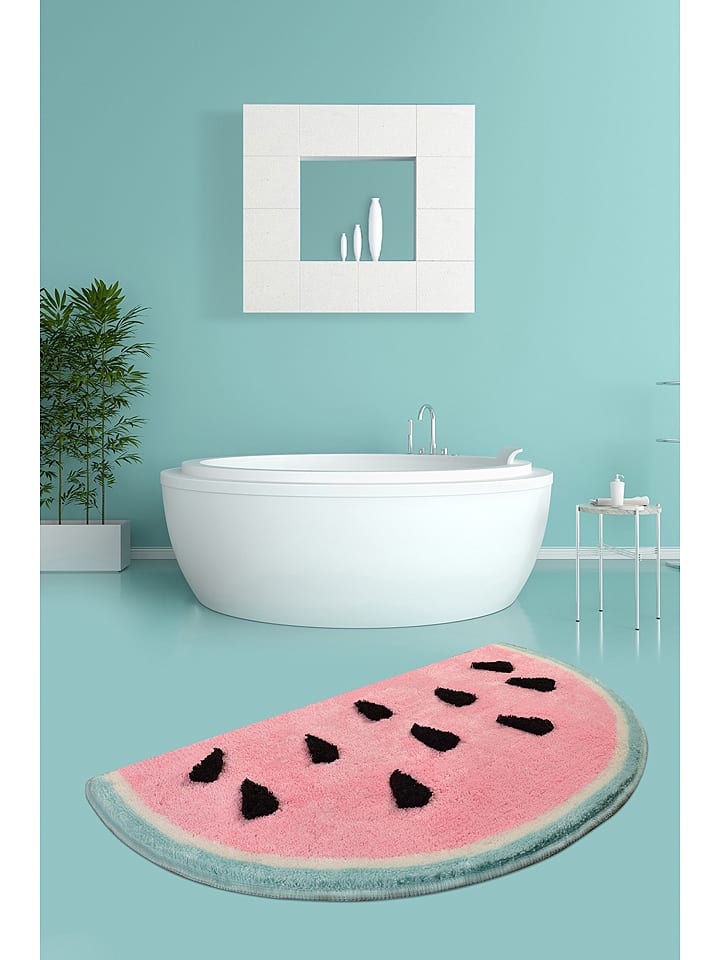 Colourful Cotton Dywanik łazienkowy w kolorze jasnoróżowym rozmiar: onesize