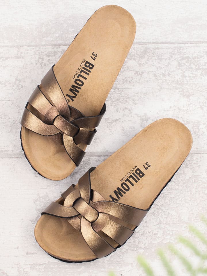 billowy Klapki w kolorze brązowym rozmiar: 39