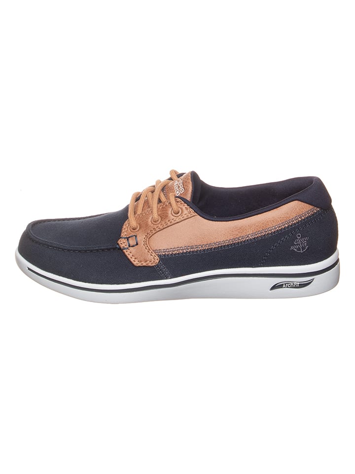 Skechers Sneakersy "Arch Fit Upift - Cruise'n By" w kolorze granatowo-jasnobrązowym rozmiar: 36