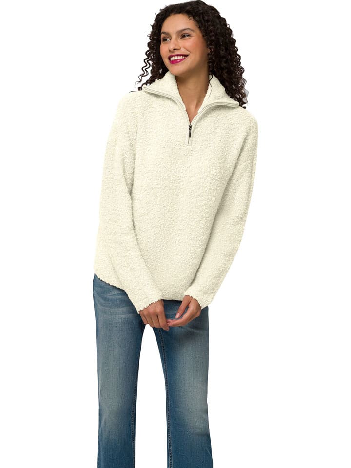 Heine Sweter pluszowy w kolorze kremowym rozmiar: 34