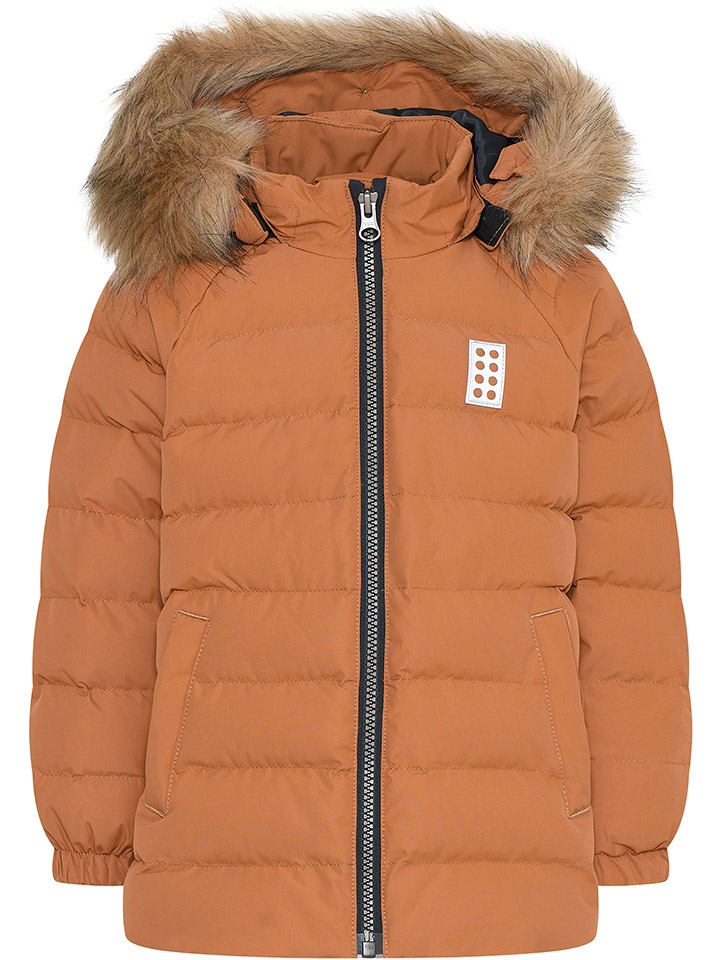 LEGO Płaszcz pikowany ''Lwjenni 700'' w kolorze jasnobrązowym rozmiar: 98