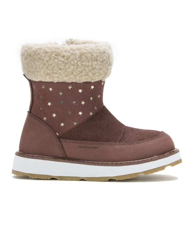 Kamik Skórzane sztyblety "Risecuff" w kolorze brązowym rozmiar: 31