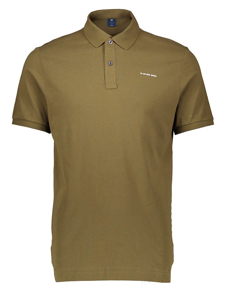 G-Star Koszulka polo w kolorze khaki rozmiar: M