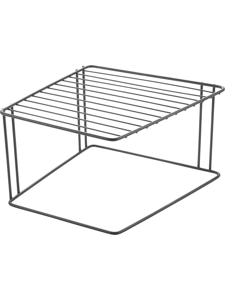 metaltex Regał "Boxe" w kolorze czarnym do rogu szafki - 25 x 15 x 25 cm rozmiar: onesize