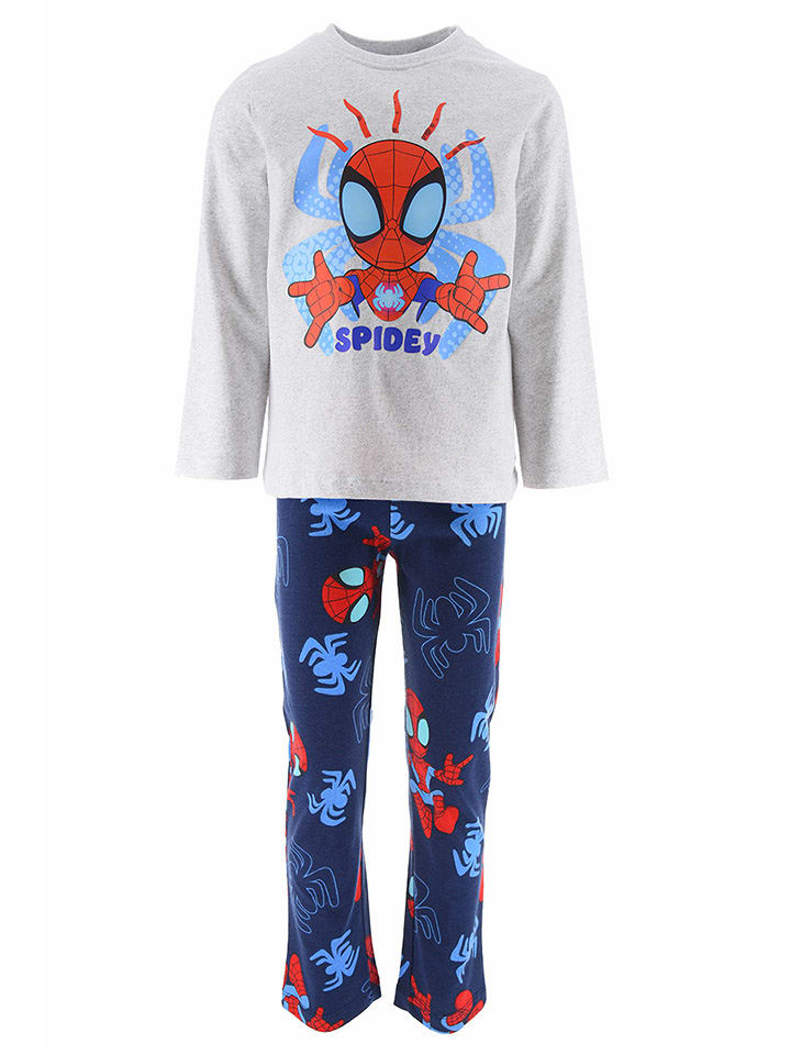 Spidey and his amazing friends Piżama "Spidey i super-kumple" w kolorze czerwono-jasnoszaro-granatowym rozmiar: 92