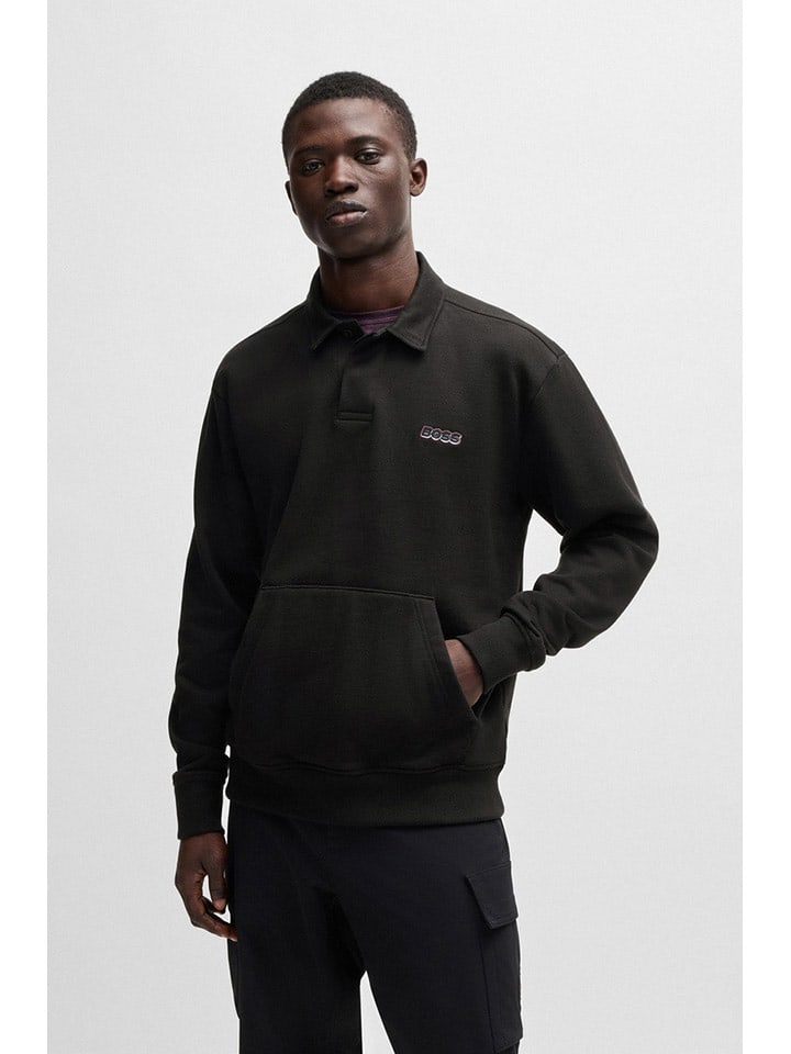 BOSS Orange Koszulka polo w kolorze czarnym rozmiar: XL