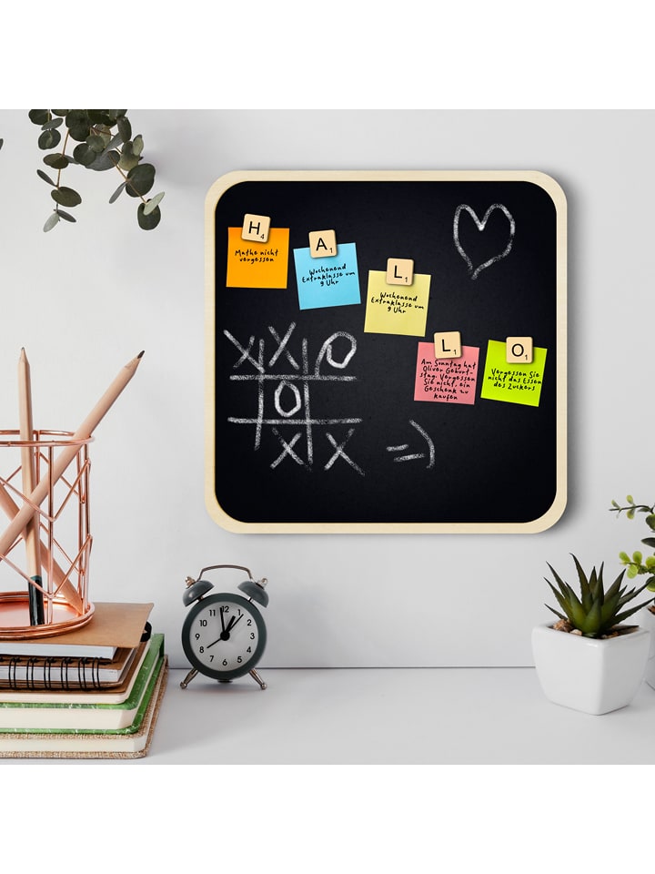 hippodino Tablica magnetyczna w kolorze czarnym z akcesoriami - 40 x 40 x 1 cm rozmiar: onesize