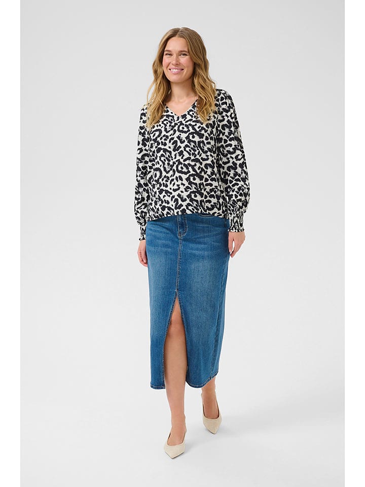 Kaffe Bluzka "Alice" w kolorze czarno-białym rozmiar: 46