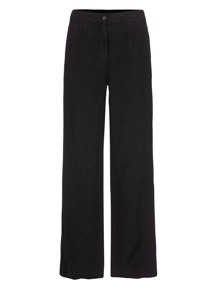 Herrlicher Lniane spodnie w kolorze czarnym rozmiar: S