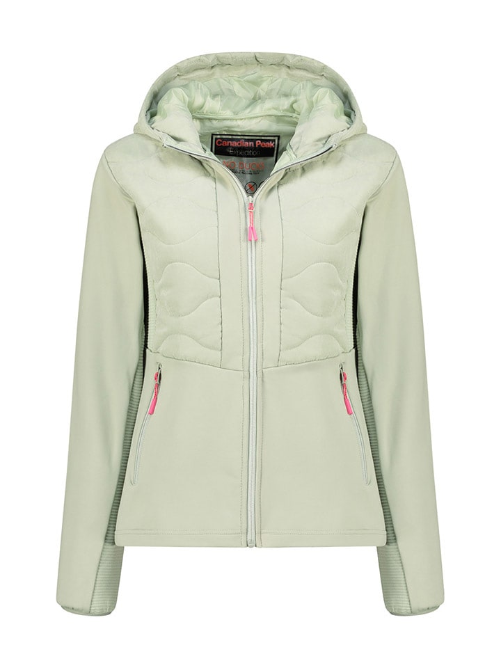 Canadian Peak Kurtka polarowa "Tigneseak" w kolorze jasnozielonym rozmiar: XL