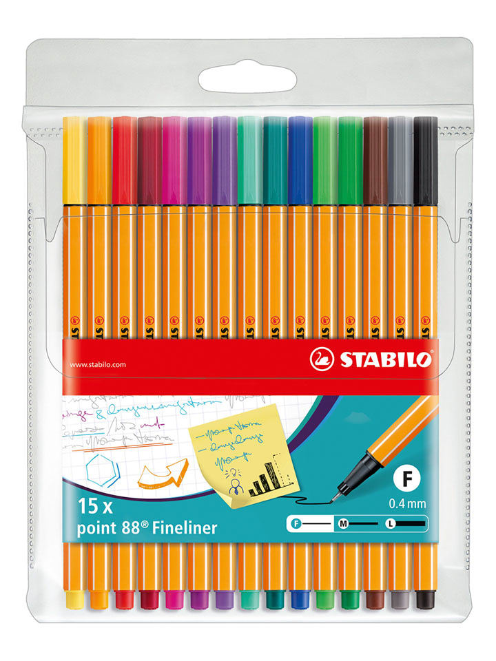 STABILO Cienkopisy (15 szt.) "STABILO point 88" rozmiar: onesize
